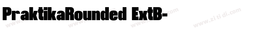 PraktikaRounded ExtB字体转换